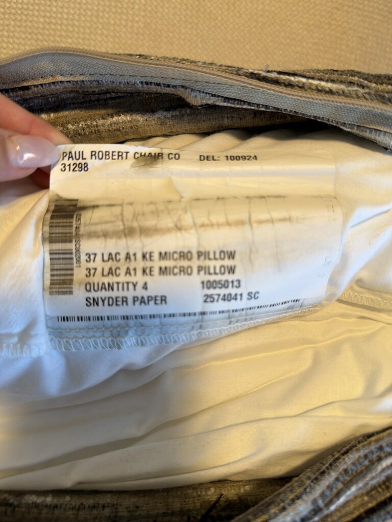 Paul Robert Grey/ White/ Black Lumbar Pillow - 25X12H
