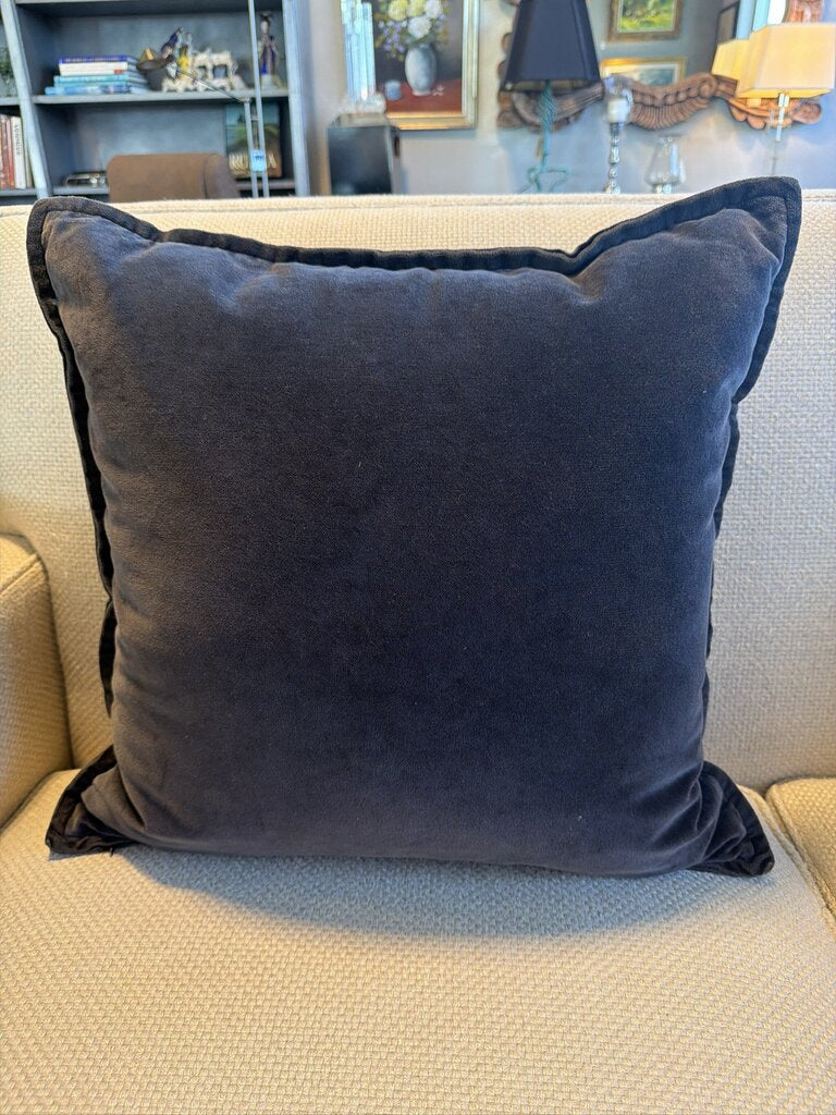 Crate & Barrel black Velvet Pillow - 20X20