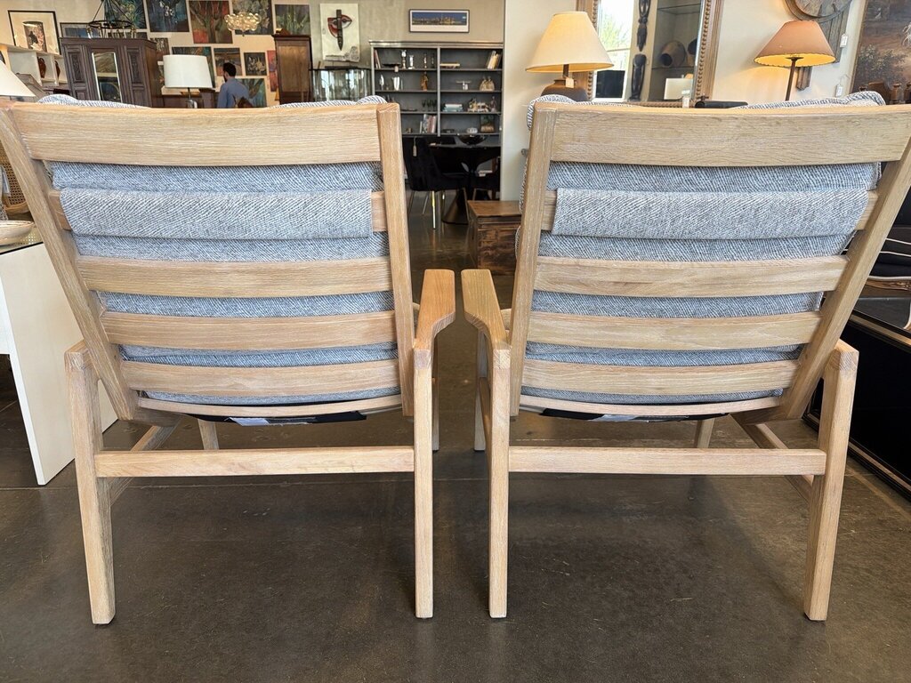 Uttermost Isola Oak Accent Chairs- Pair- AS IS
