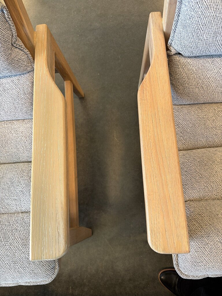 Uttermost Isola Oak Accent Chairs- Pair- AS IS