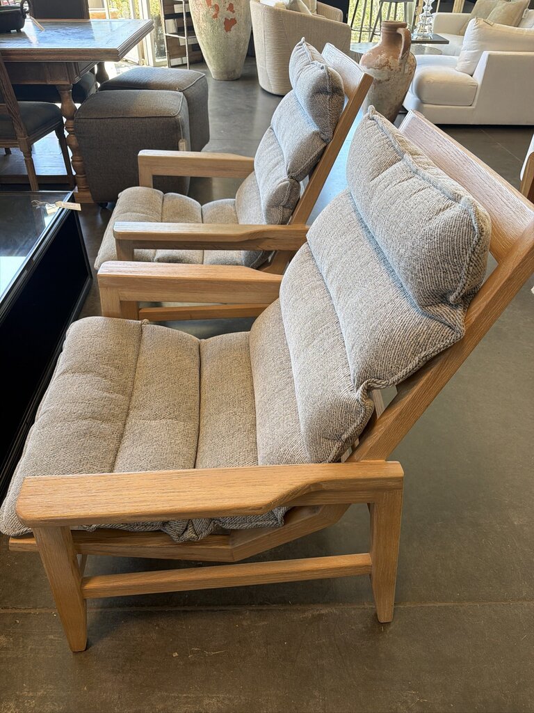 Uttermost Isola Oak Accent Chairs- Pair- AS IS