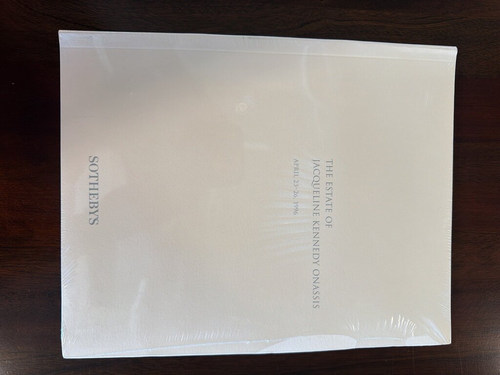 Estate of Jacqueline Kennedy Onassis Sotheby’s Auction Catalog 1996 New In Wrap