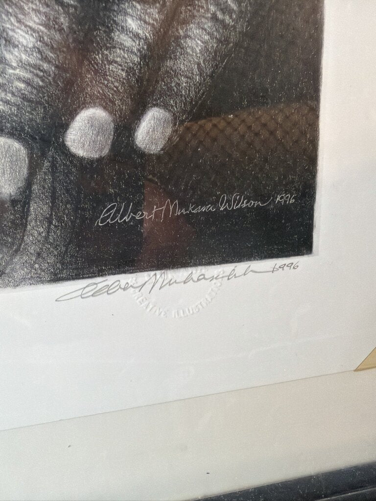 Graphite Pencil Drawing by Albert Mukasa Wilson- 28X34