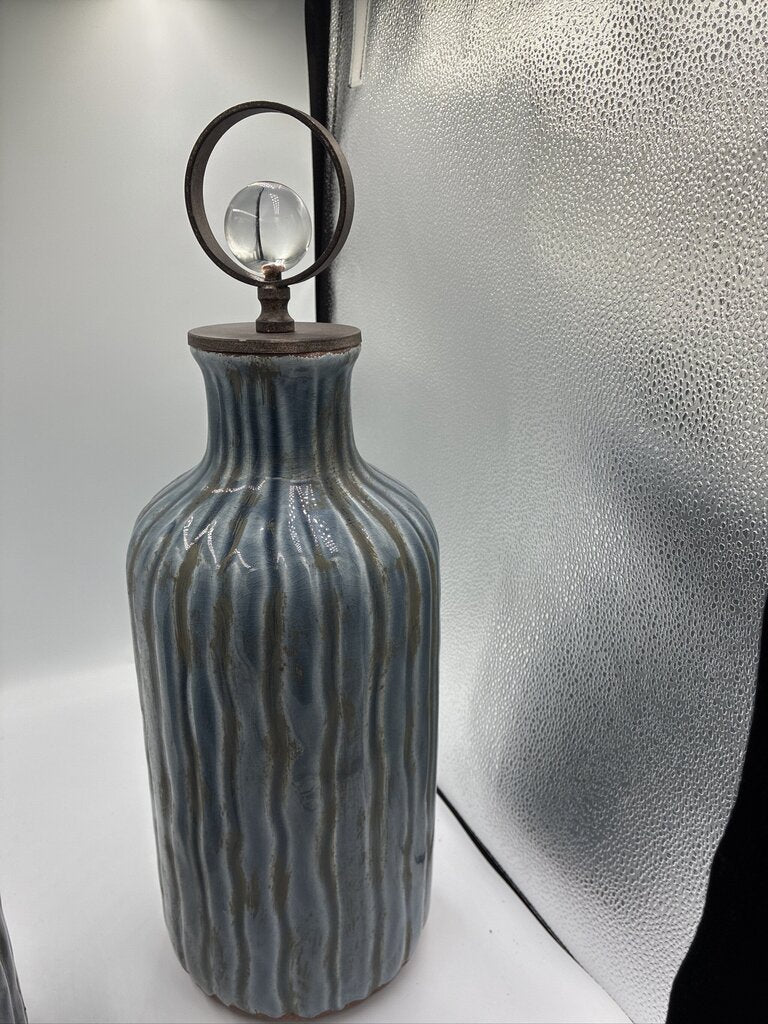 Uttermost Mathias Grey-Blue vessels - 5.5X5.5X13/19H - Pair