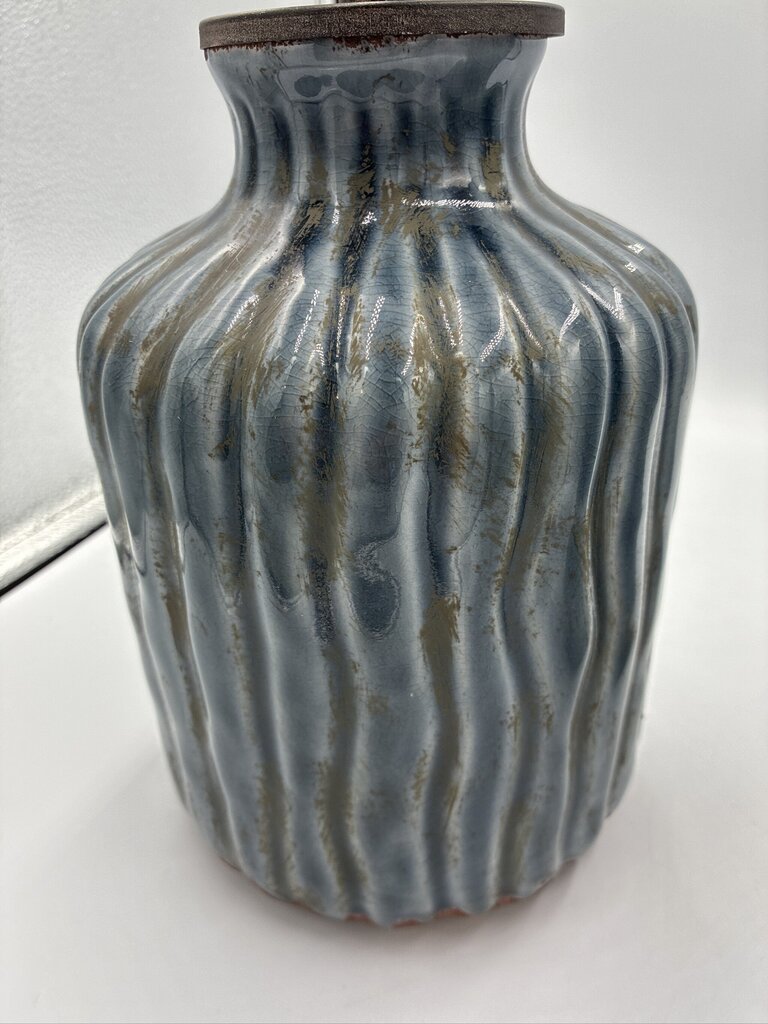 Uttermost Mathias Grey-Blue vessels - 5.5X5.5X13/19H - Pair