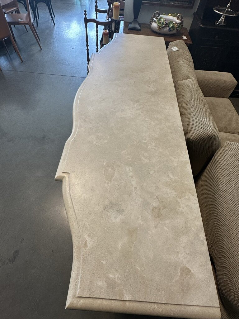 Bellagio Credenza W/ Travertine Top - 82X26.5X39.5H
