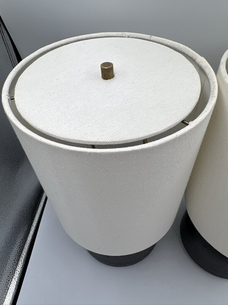 Victoria Morris Pottery Lamps - Pair - 8X8X15H