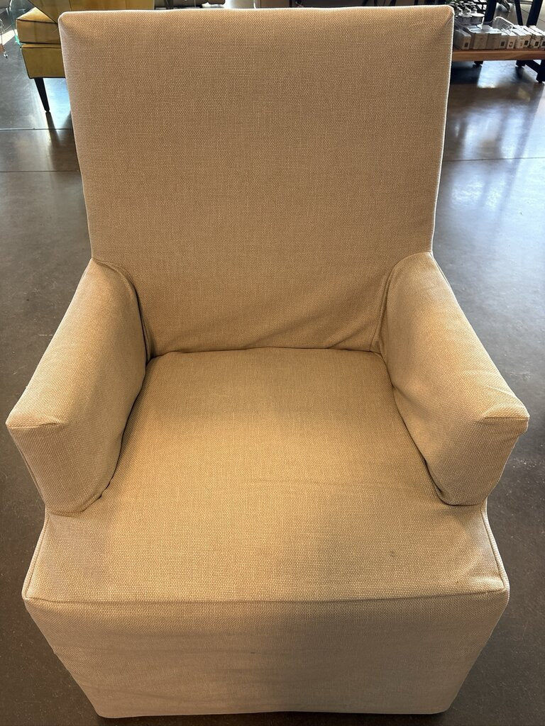 PB Comfort Square Slipcovered Dining Armchairs- Set of 4