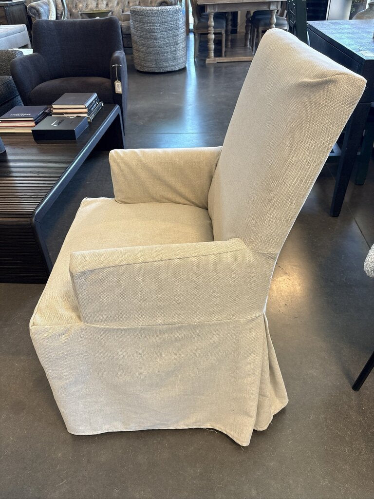 PB Comfort Square Slipcovered Dining Armchairs- Set of 4