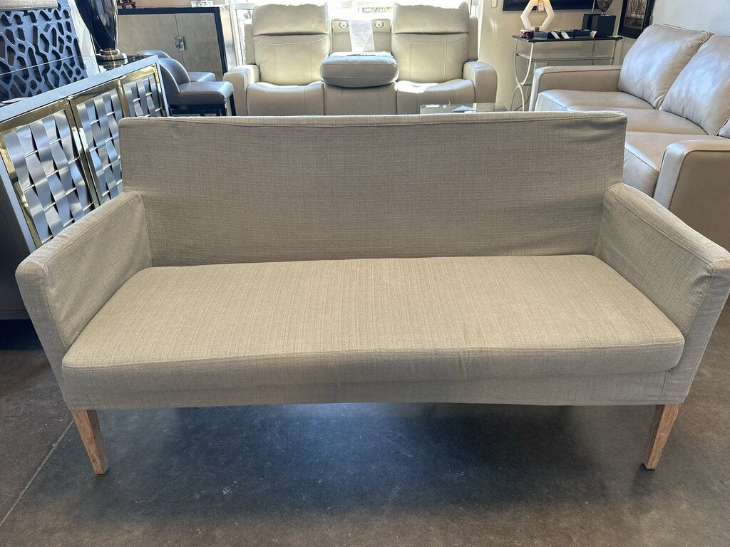 Upholstered Slipcovered Bench- 60X26X27H