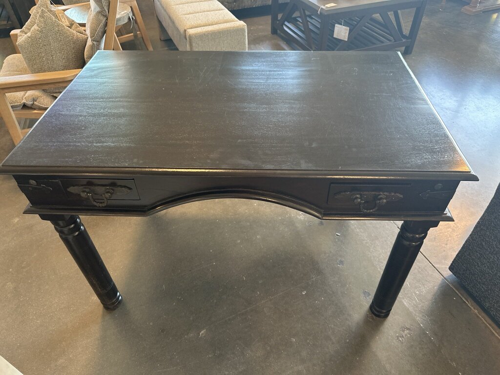 Rustic Wood 2 Drawer Desk- 47X30X30