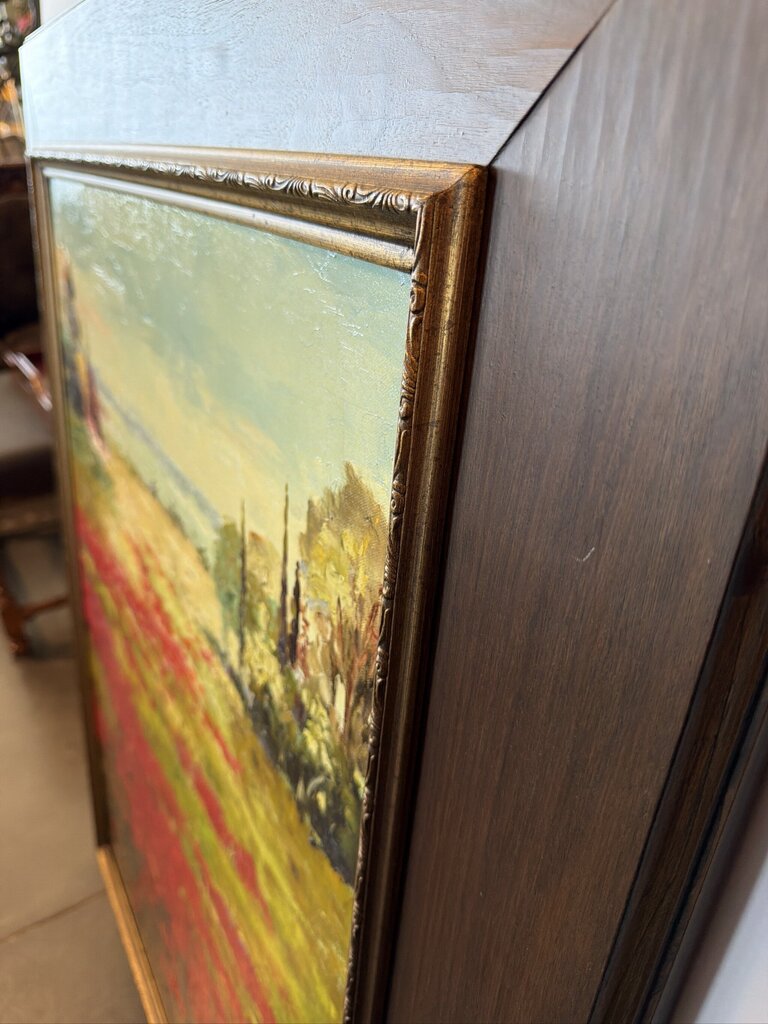 Original Poppies Art By Fuller- 41X51- AS IS