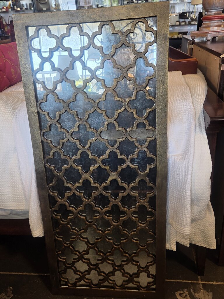 World Market Narrow Mirror W/ Quatrafoil Design - 19X2X44H