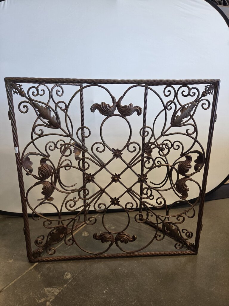 Iron Fireplace Trifold Screen (2) - 28X1X28H