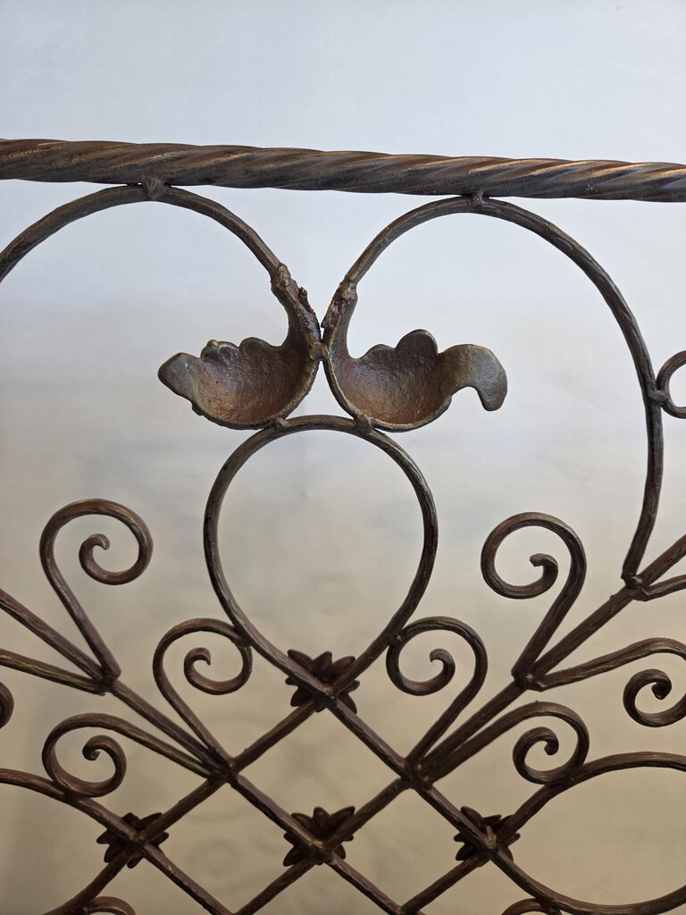 Iron Fireplace Trifold Screen (2) - 28X1X28H