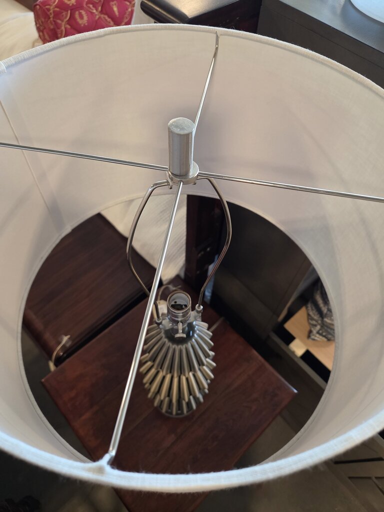 Uttermost Maxime Grey Ceramic Table Lamp - 6X17X31.5H