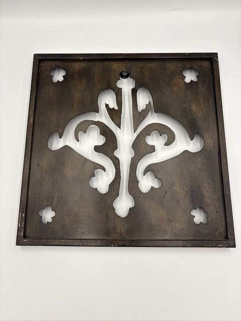 Metal Cut Out Art- Set of 3- 12.5X1X12.5H