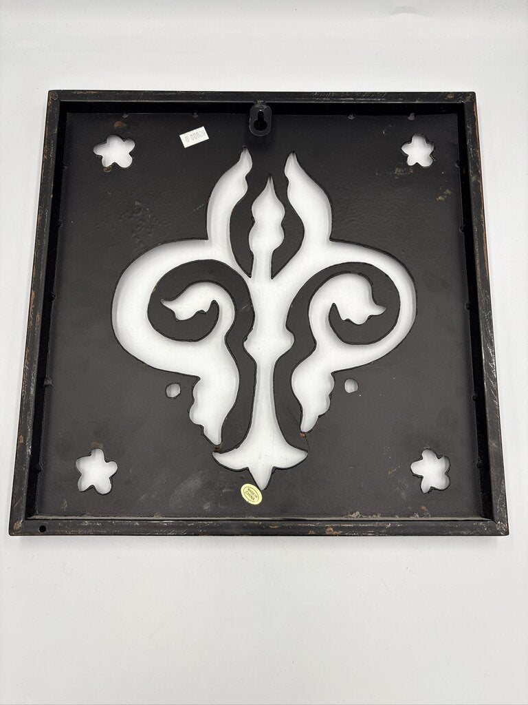 Metal Cut Out Art- Set of 3- 12.5X1X12.5H