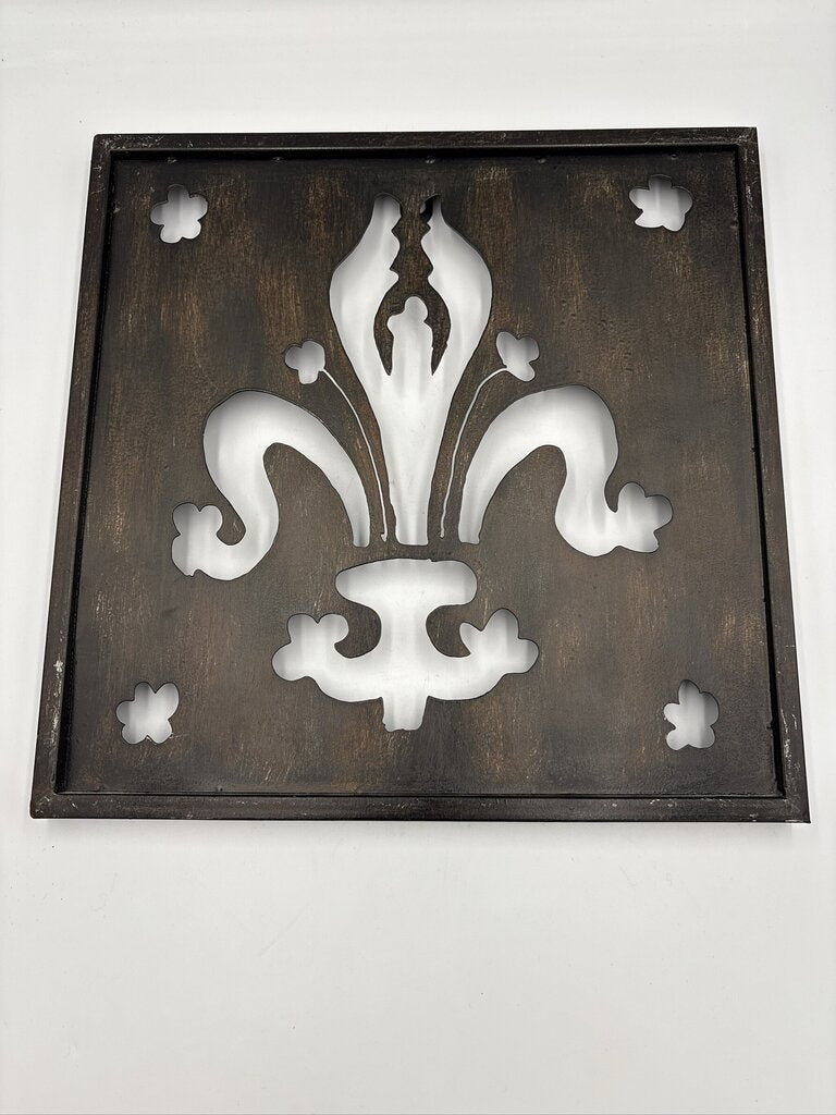 Metal Cut Out Art- Set of 3- 12.5X1X12.5H