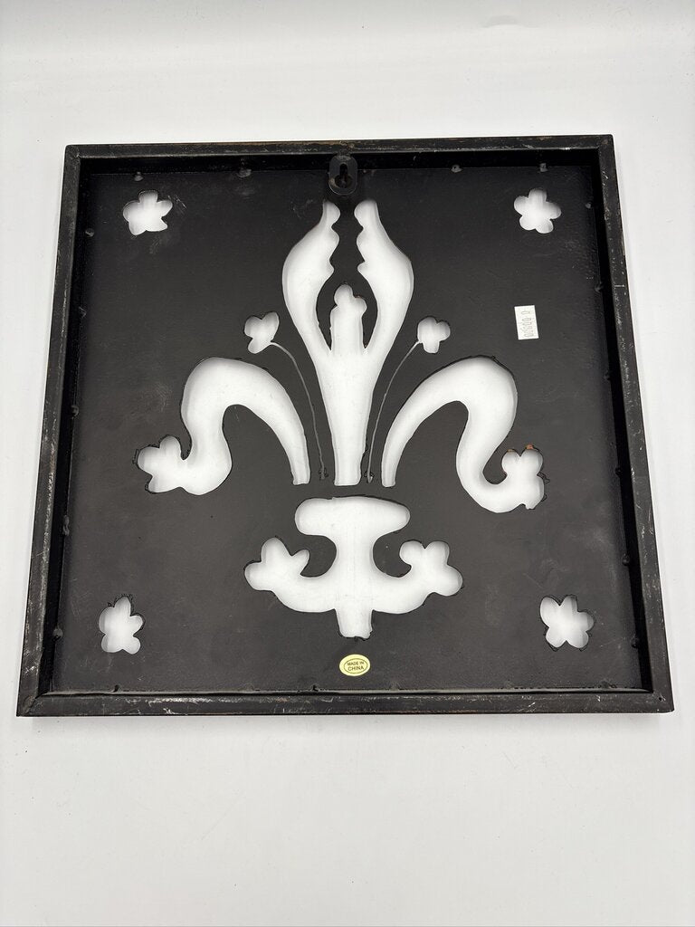 Metal Cut Out Art- Set of 3- 12.5X1X12.5H