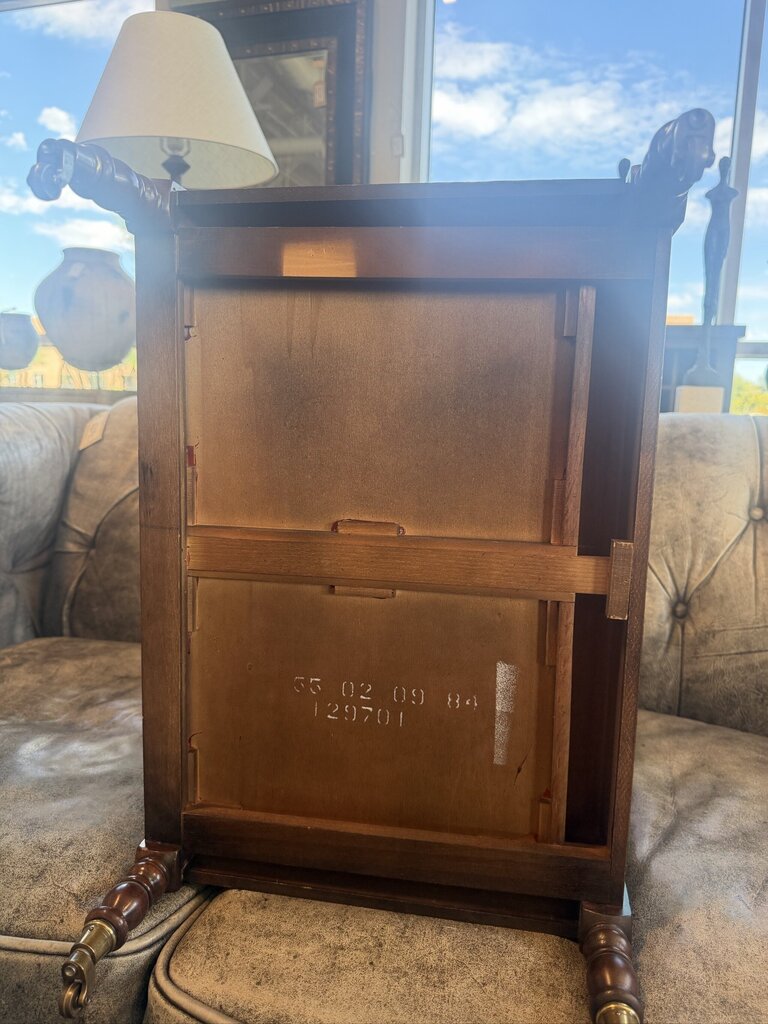 Ethan Allen Vintage Magazine Rack on Casters- 20X14X19