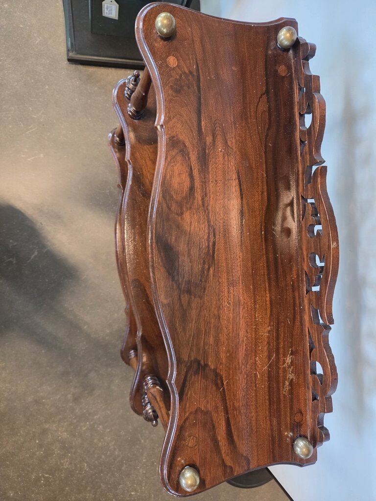 Antique Victorian Walnut Whatnot Shelving- 30X11X35