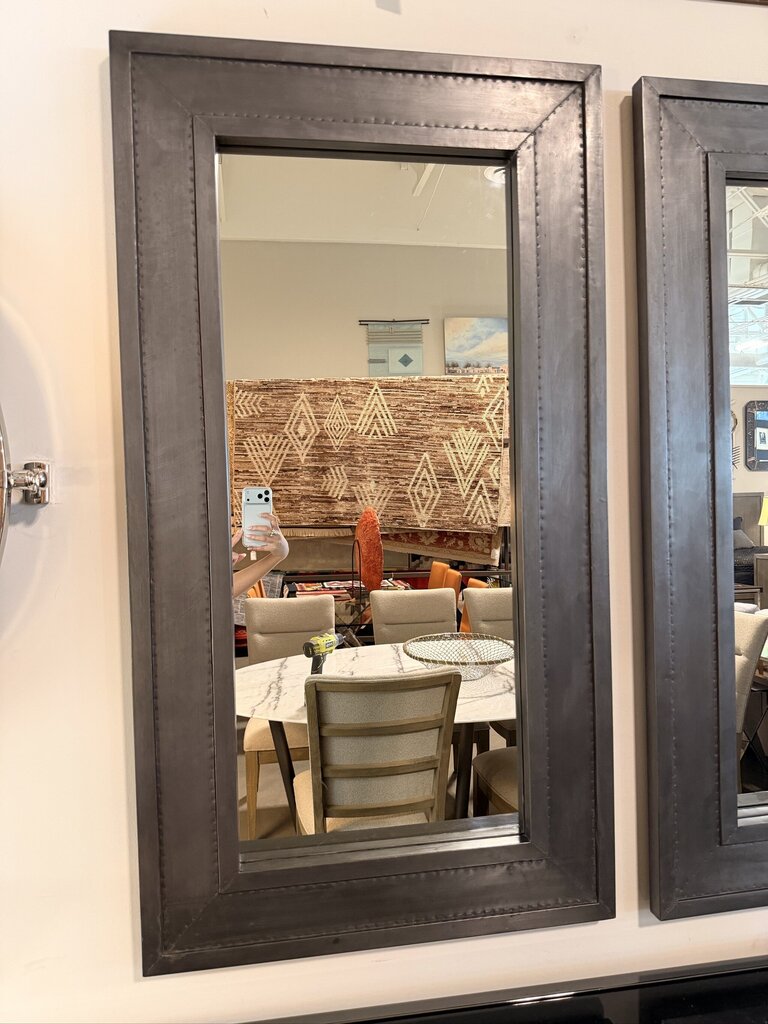 Restoration Hardware Banded Zinc Mirror- 26X1X48
