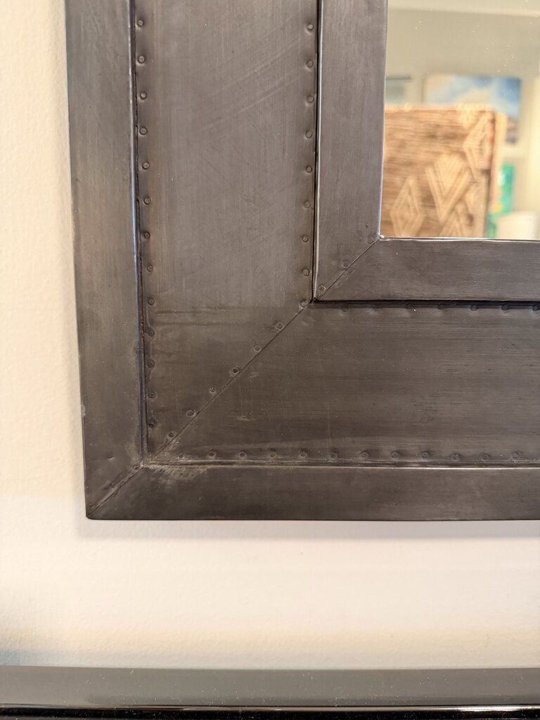 Restoration Hardware Banded Zinc Mirror- 26X1X48