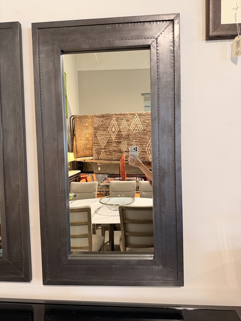 Restoration Hardware Banded Zinc Mirror ||- 26X1X48