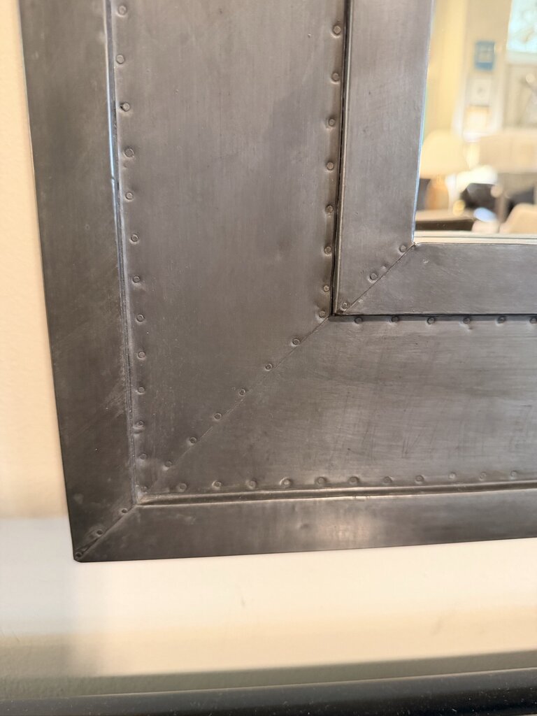 Restoration Hardware Banded Zinc Mirror ||- 26X1X48