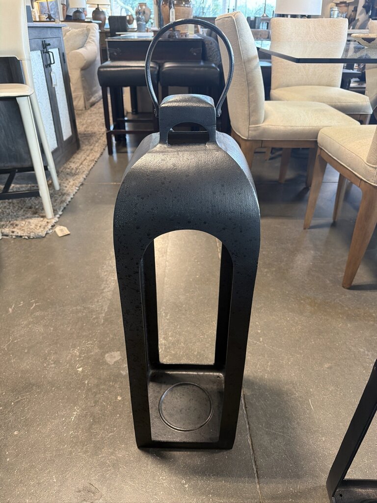 Pottery Barn Metal Lantern- 9X9X34