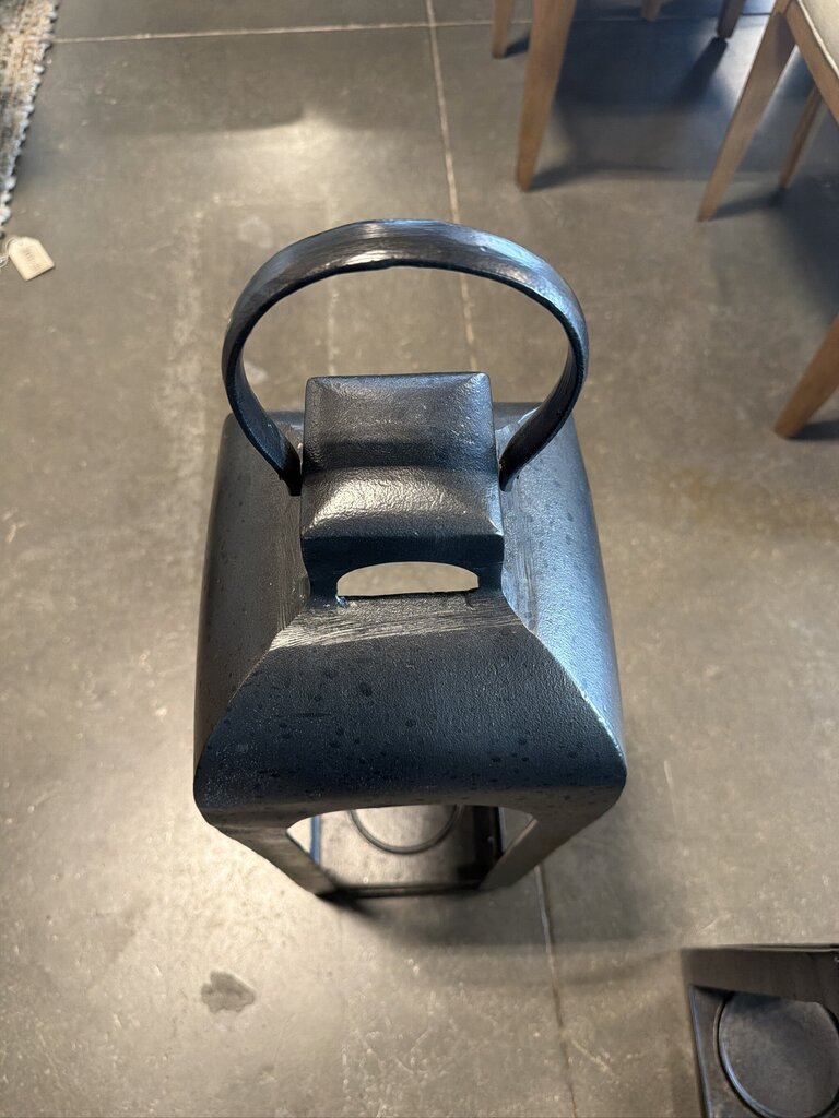 Pottery Barn Metal Lantern- 9X9X34