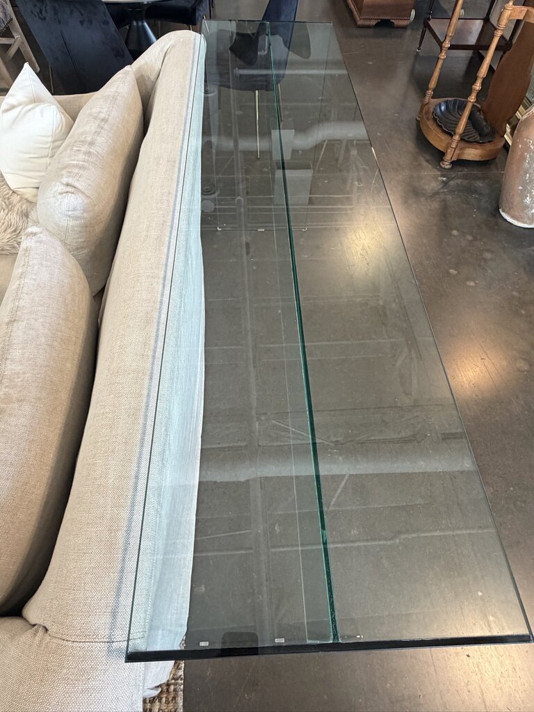Glass Console Table- 72X18X36