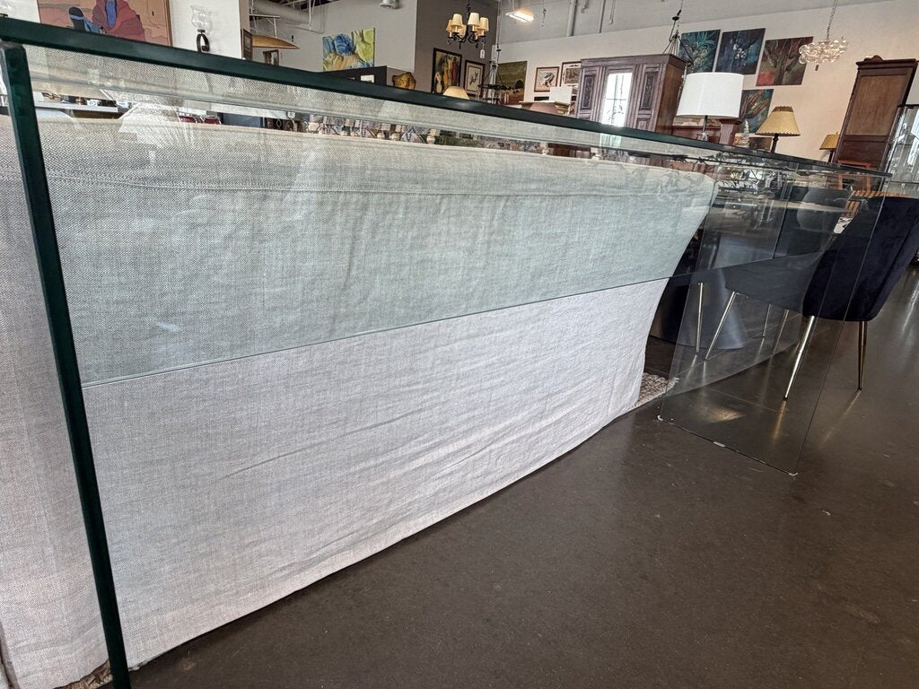 Glass Console Table- 72X18X36