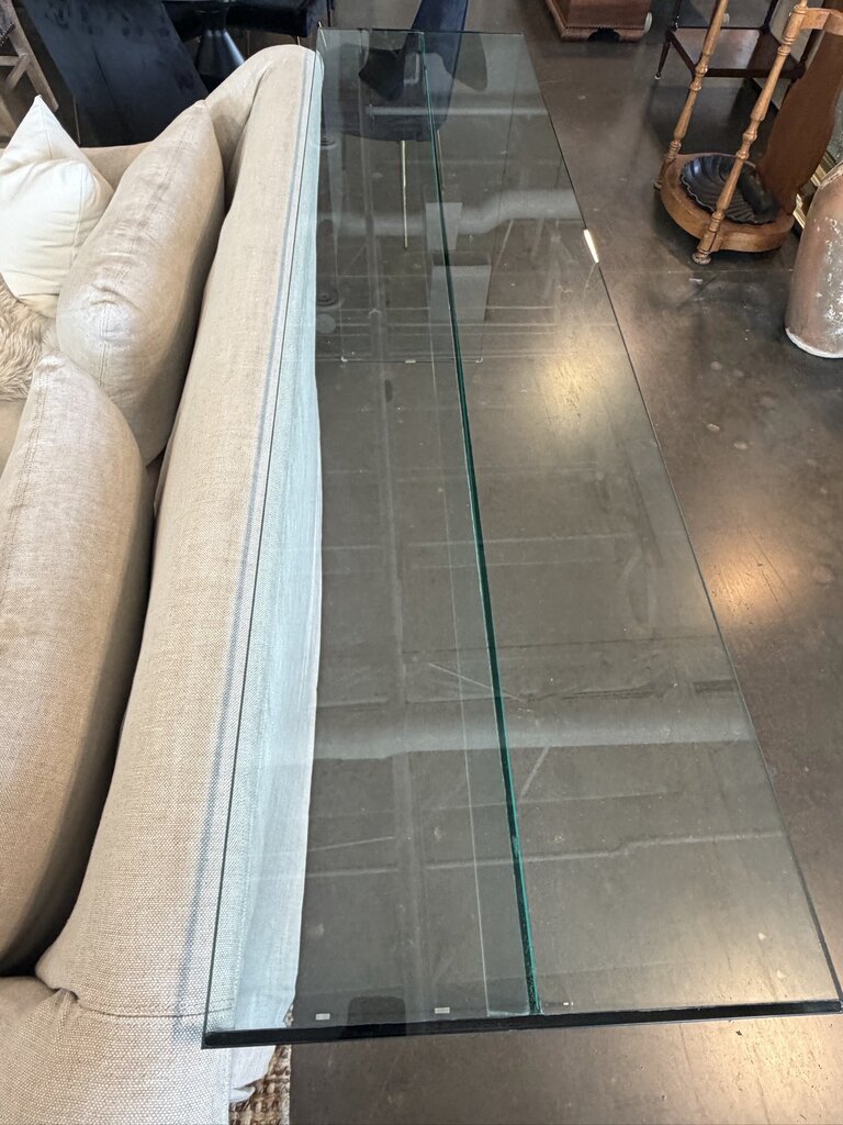 Glass Console Table- 72X18X36