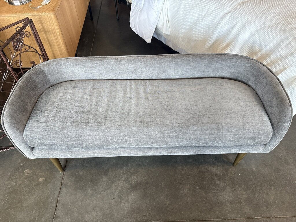 West Elm Celine Bench W/ Metal Legs - 51X18.5X23.5H