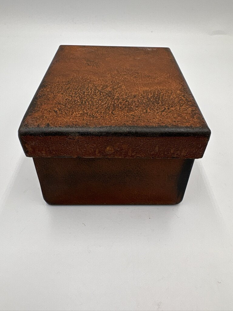 Jan Barboglio Hand Forged Iron Metal Trinket Box With Lid 4X3x1.25