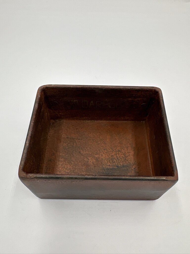 Jan Barboglio Hand Forged Iron Metal Trinket Box With Lid 4X3x1.25