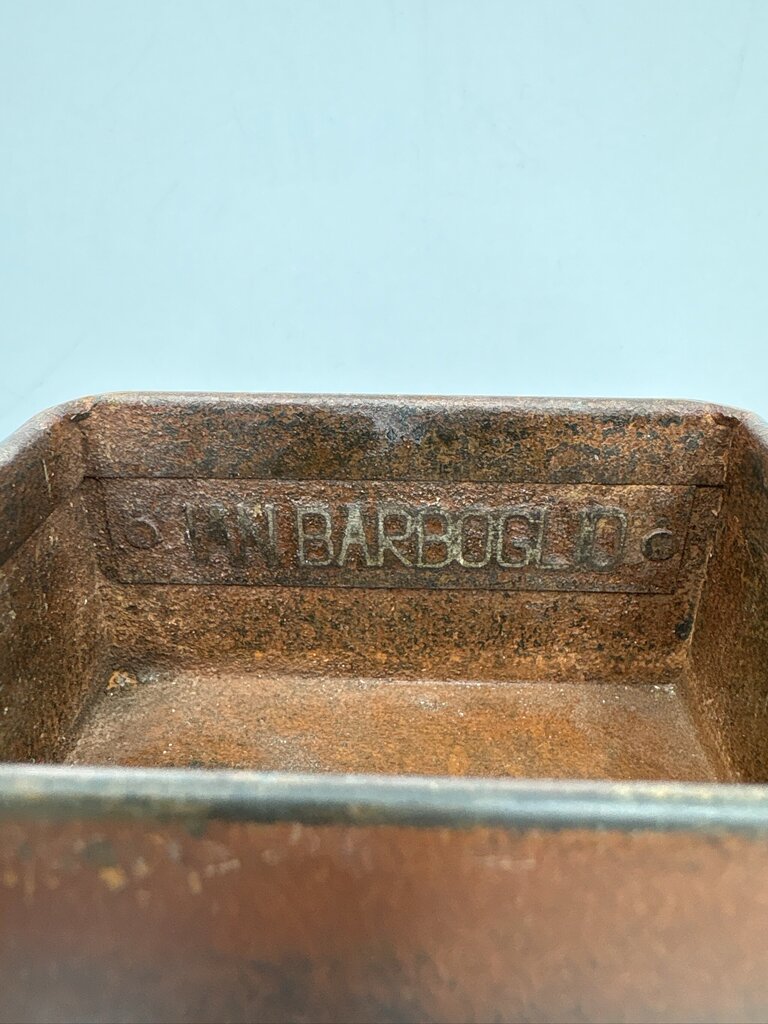 Jan Barboglio Hand Forged Iron Metal Trinket Box With Lid 4X3x1.25