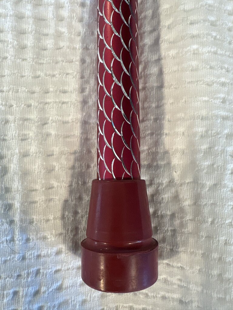 Walking Cane W/ Silver Jaguar Handle- 6X1X35H
