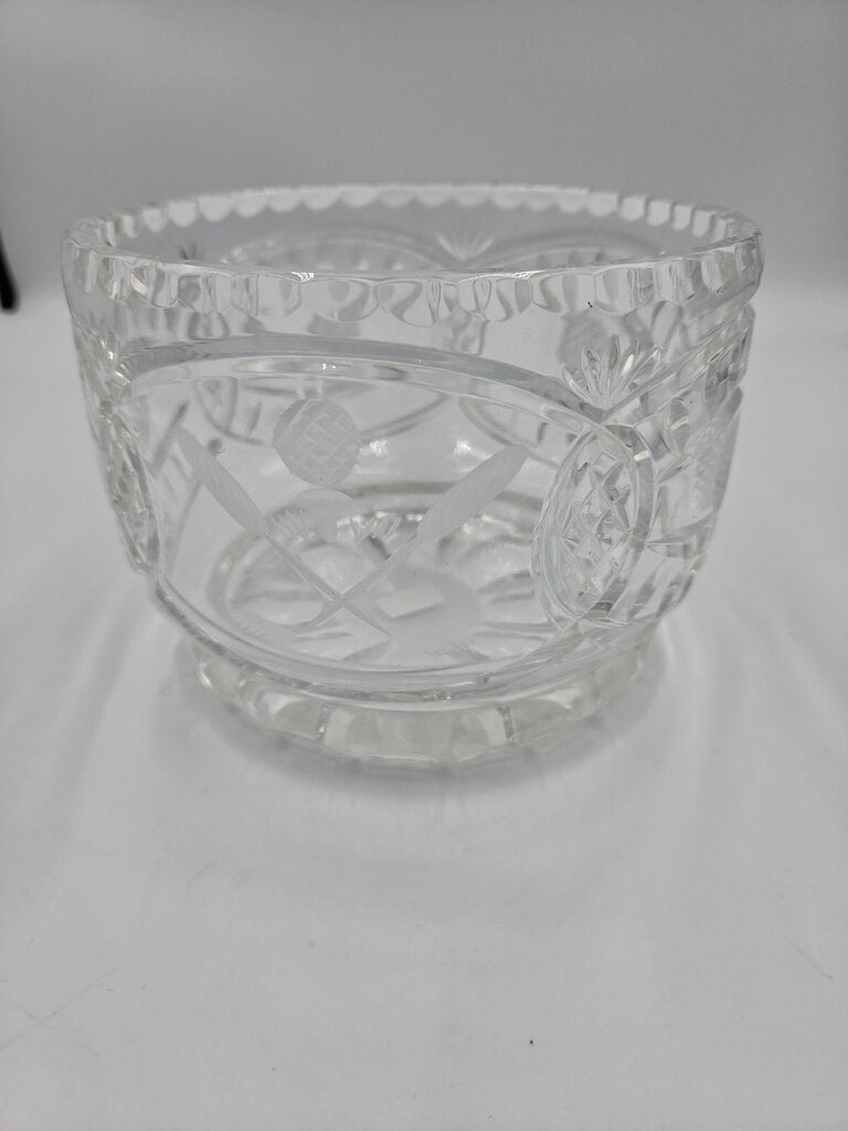 Round Crystal Bowl- 6X6X5