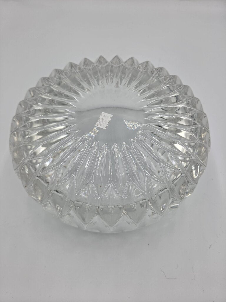 Round Crystal Bowl- 8X8X3.5