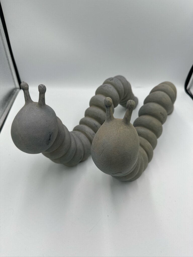 Grey Inch Worms- 3X16X9H- Pair