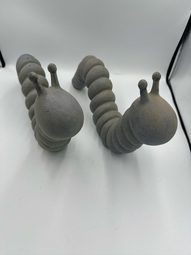 Grey Inch Worms- 3X16X9H- Pair
