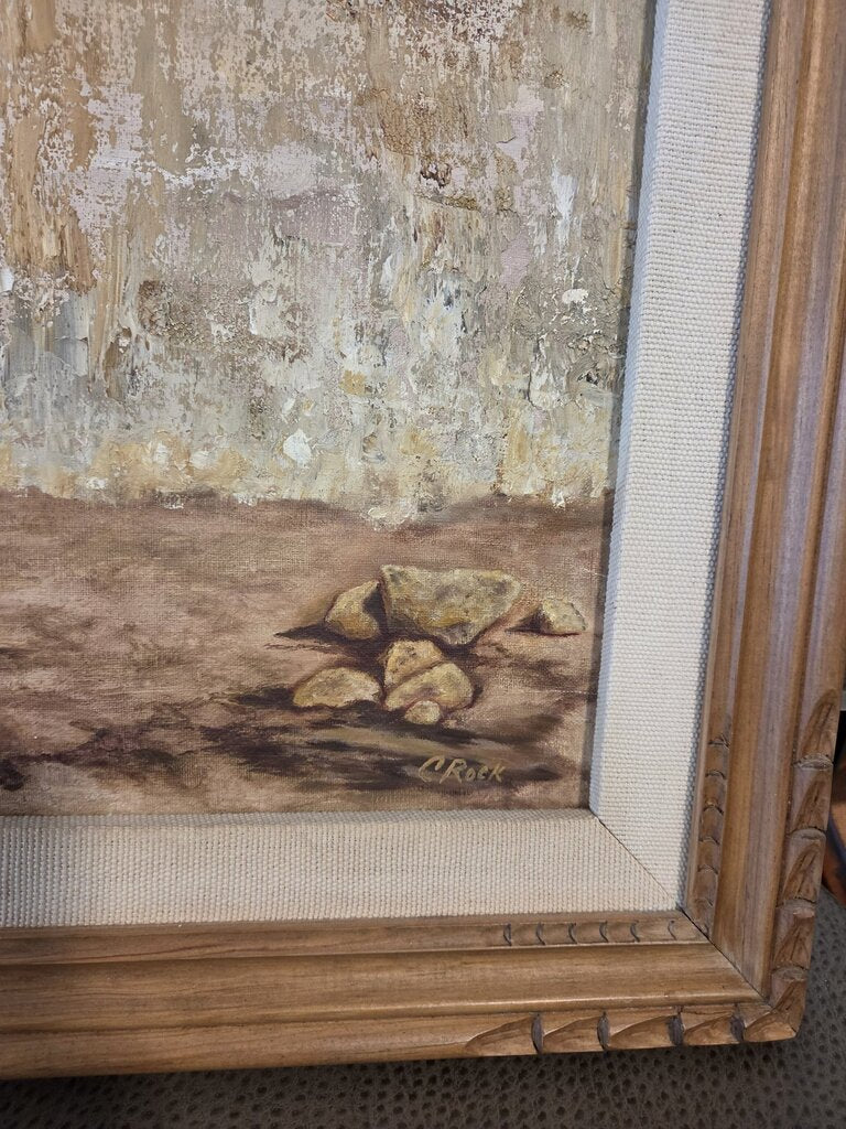 Framed Original Art of Water Carriers By Crock- 29X23