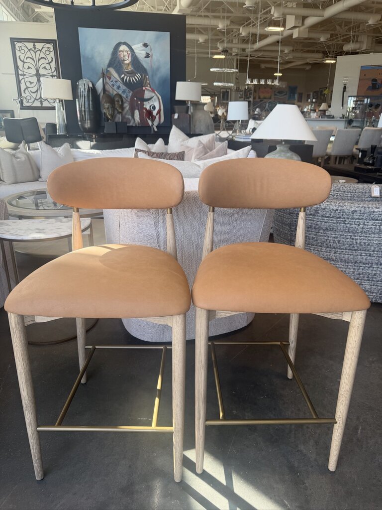 Restoration Hardware Arno Counter Stools- Pair