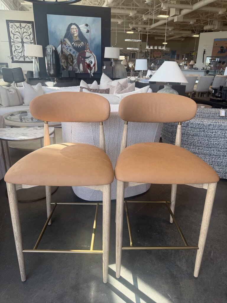 Restoration Hardware Arno Counter Stools- Pair