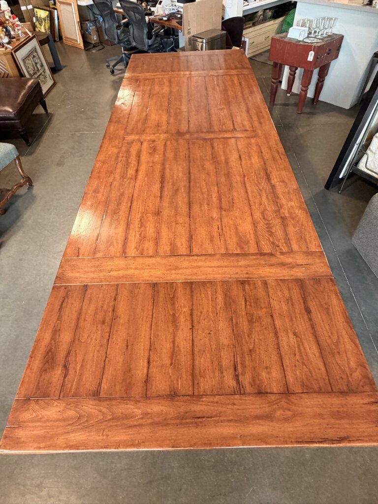 Bausman Extension Dining Table W/ 10 Chairs- 96-144X48