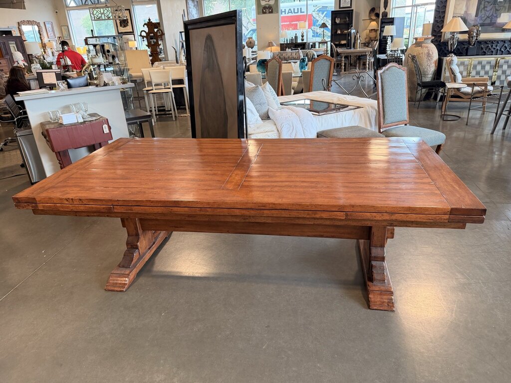 Bausman Extension Dining Table W/ 10 Chairs- 96-144X48