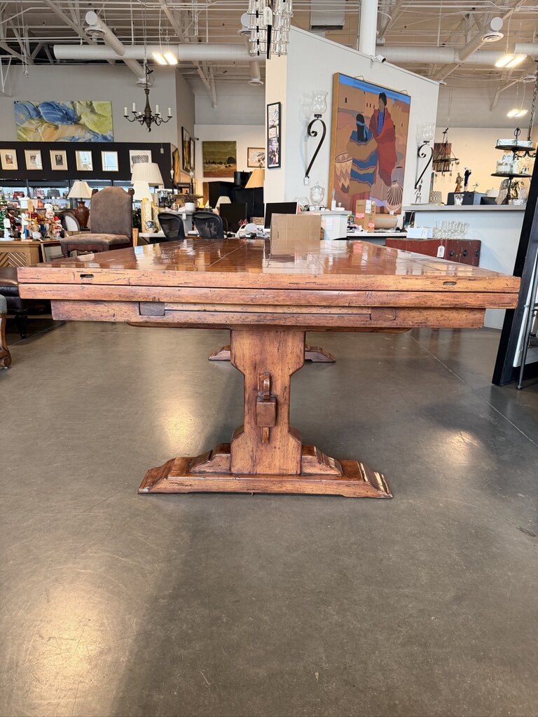 Bausman Extension Dining Table W/ 10 Chairs- 96-144X48